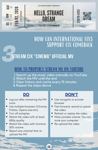 STREAM cix "cinema" official mv